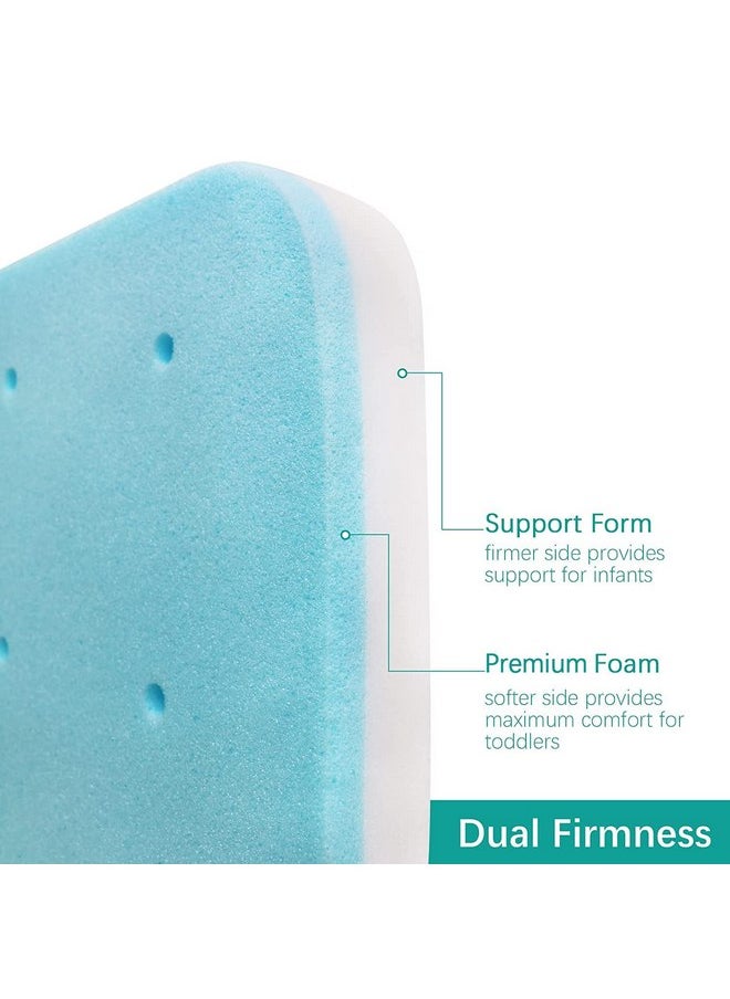 Biloban - Bassinet Mattress Pad 25 x 36.5, Fits Dream On Me Nest/Zodiak/Zoom Portable, Pamo Babe Deluxe and Baby Trend Deluxe Portable, Waterproof Breathable Soft Baby Foam with Removable Zippered Cover - Image 1