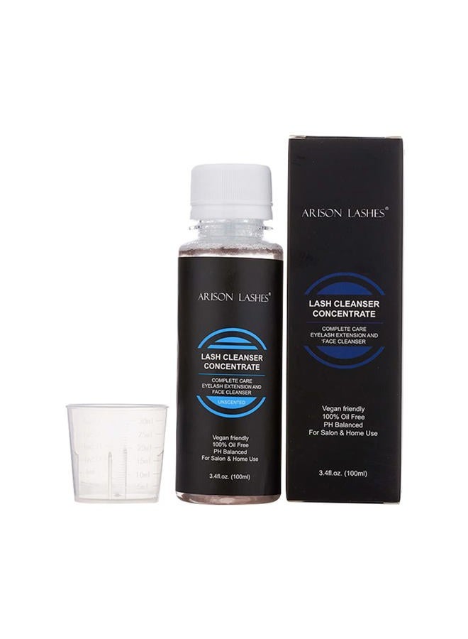 ARISON LASHES Eyelash Cleanser Concentrate 100ml Professional Lash Extensions Shampoo Natural Foaming Cleanser for Extensions Lashes with Salon Home Care-Makes 20 Bottles 60ml Eyelash Shampoo(Unscente) - Image 1