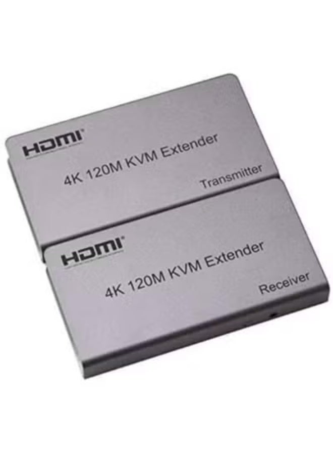 إكستندر HDMI KVM بدقة 4K – مسافة 120 متر عبر كابل إيثرنت – دعم USB للفأرة، الكيبورد والشاشات التاتش - Image 1
