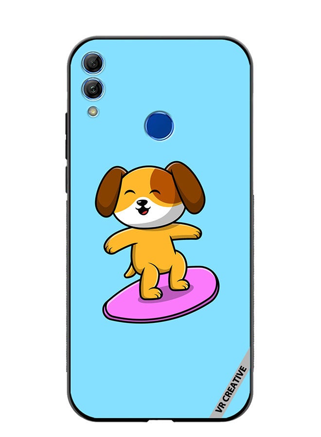 Protective Case Cover For Honor 10 Lite Surf Dog Design Multicolour