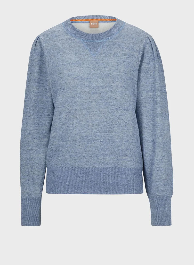 BOSS Crew Neck Knitted Sweatshirt