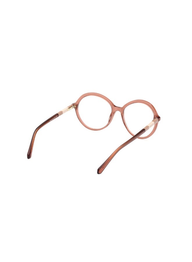 GANT Ga4148 Round Acetate Frames For Women Size 54, Shiny Light Brown - Image 5