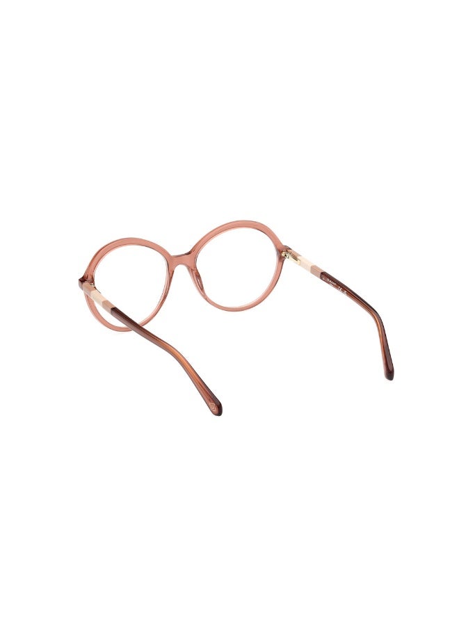 GANT Ga4148 Round Acetate Frames For Women Size 54, Shiny Light Brown - Image 3