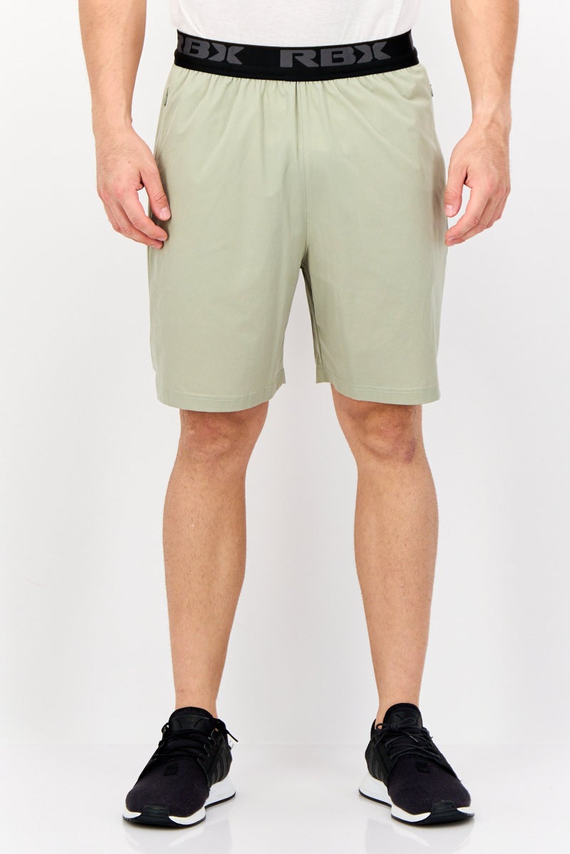 RBX Men Sportswear Fit Training Shorts, Sage Green  - Image 1