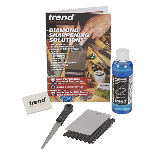 Trend Complete Diamond Sharpening Kit: Double-Sided Credit Card Stone & Mini Taper File w/ Lapping Fluid, Cleaning Block, Instructional DVD & Guide, DWS/KIT/C - Image 1