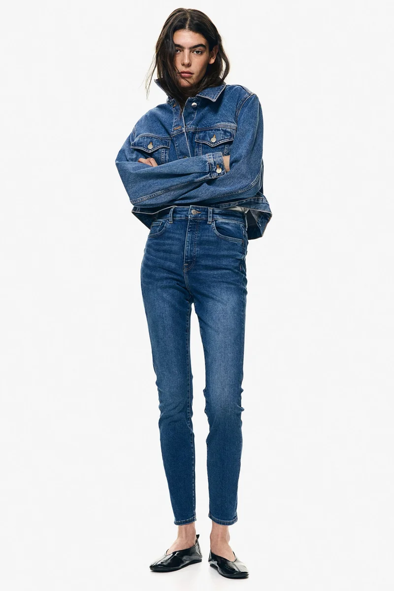 H&M True To You Skinny Ultra High Ankle Jeans