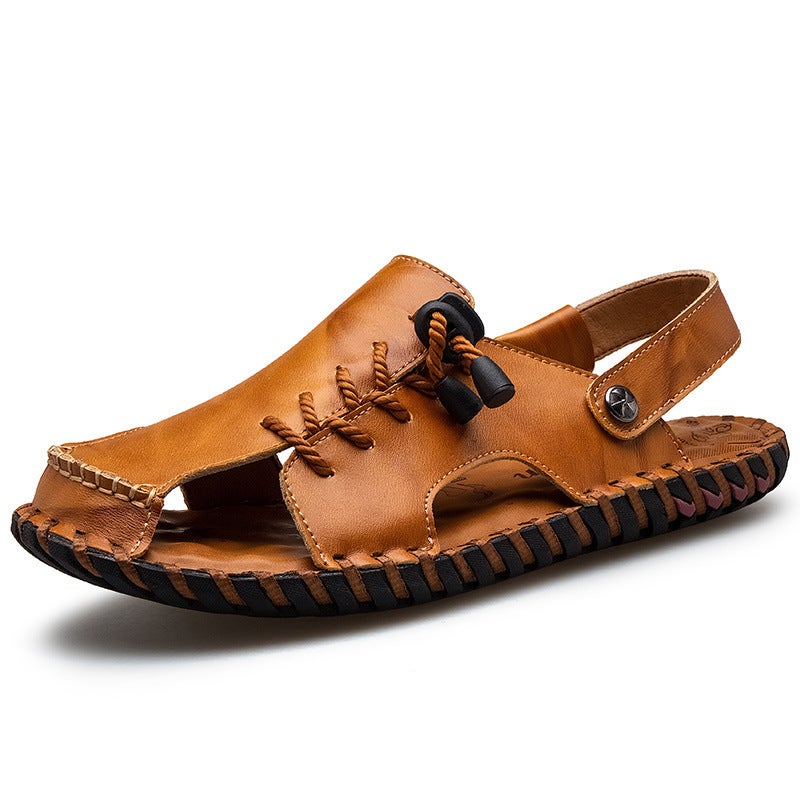 2023 Handmade Sandals Men'S Shoes Outdoor Casual Beach Wading Tracing Dual-Purpose Large Size Men'S Shoes - Image 1