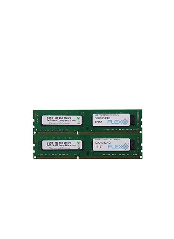 Hynix Hynix 8GB kit, (2 x 4GB) 240-pin DIMM, DDR3 PC3-10600U,Dual Rank, Non ECC ram Memory Module (HMT351U6CFR8C-H9)  - Image 3