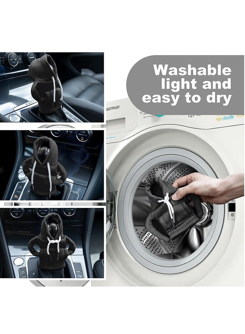 Gear Shift Hoodie, Gear Shift Cover, Universal Car Shift Knob Hoodie, Mini Hoodie for Car Shifter, Automotive Interior Cute Gadgets, Car Accessories and Decorations - Image 4