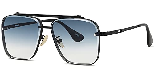 Gtand Fashion Trendy Square Aviator Gradient Sunglasses For Women Men Vintage Metal Sun Glasses - Image 1