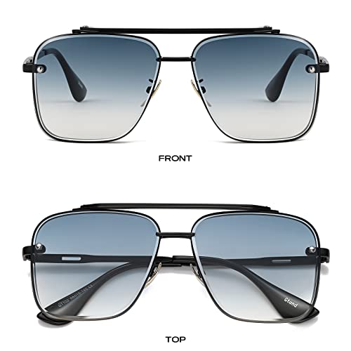 Gtand Fashion Trendy Square Aviator Gradient Sunglasses For Women Men Vintage Metal Sun Glasses - Image 4