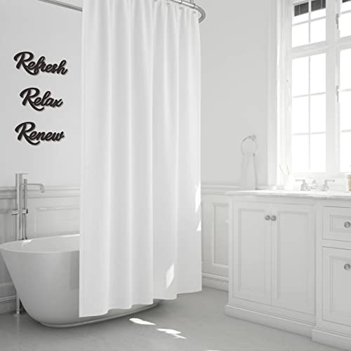 KOYILTD 3 Pieces Bathroom Decor Wooden Bathroom Sign Relax Renew Refresh Sign (black) - Image 4