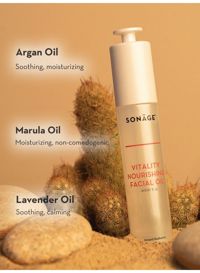 sonage Vitality Nourishing Facial Oil | Hydrates And Locks In Moisture |Facial Oil Infused With 10 Botanicals Antioxidants And Omega Acids | Gentle For All Skin Types - Image 3