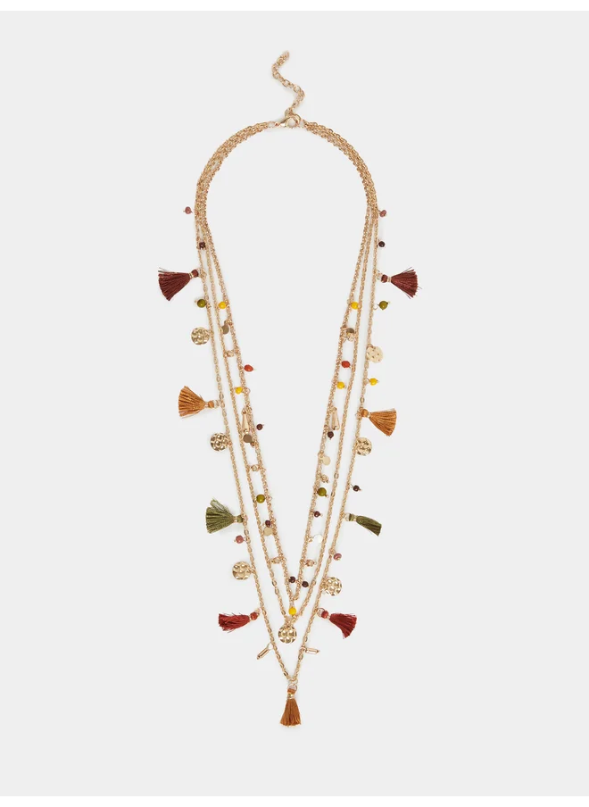 ستايلي Styli Embellished Beaded Necklace