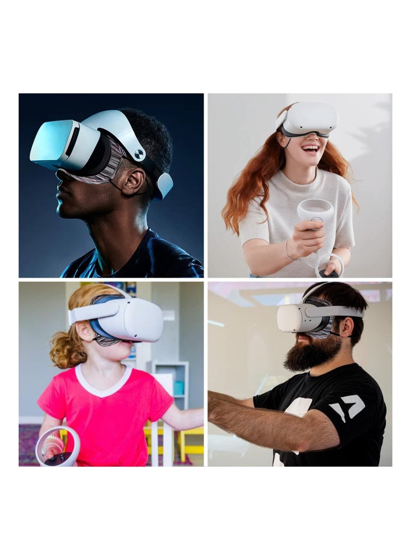 VR Eye Mask Cover, Breathable Sweat Band Designed Adjustable Sizes, Breathable Sweat Band for VR Workout for Mate Quest 2/ for Oculus Rifts/ for HTC Vive Pro 2 (3 pcs) - Image 2