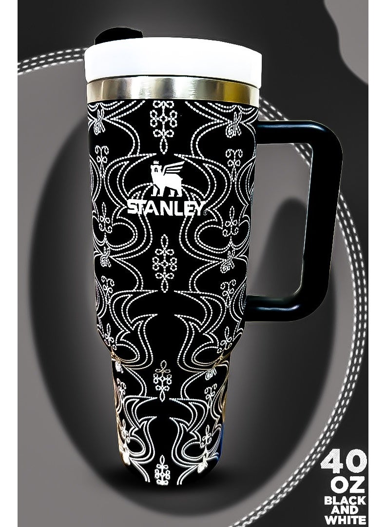 Stanley x Barbie 40oz Tumbler Limited Edition Stainless Steel Travel Mug with Reusable Straw BPA Free Eco Friendly and Dishwasher Safe Featuring Leakproof FlowState Lid and Double Wall Insulation Keeps Drinks Hot for 16 Hours and Cold for 24 Hours Slim Base Fits Most Car Cup Holders with Rugged Ergonomic Handle for Convenient Use at Home Work Travel or On the Go - Image 1