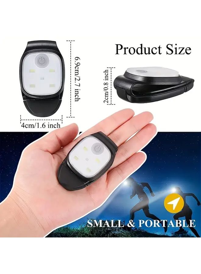 Black USB Rechargeable Clip On LED Light Hands Free Adjustable Brightness Multiple Modes - Image 5