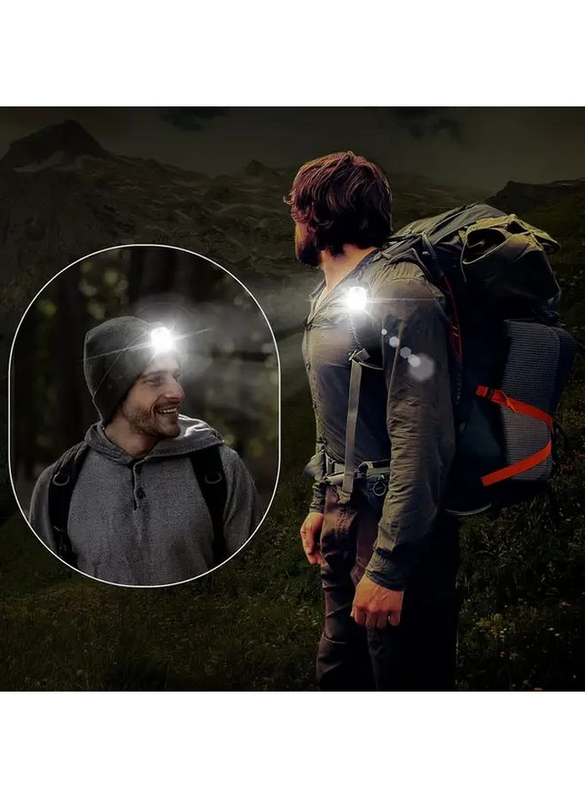 Black USB Rechargeable Clip On LED Light Hands Free Adjustable Brightness Multiple Modes - Image 3