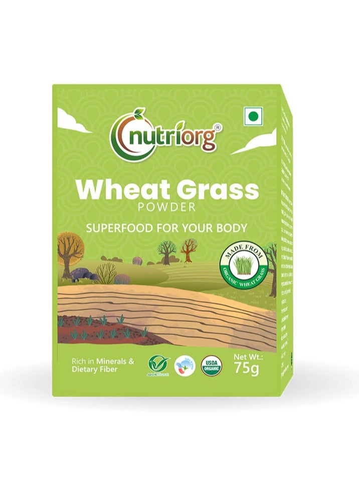 nutriorg Nutriorg Certified Organic Wheatgrass powder 75g - Image 1