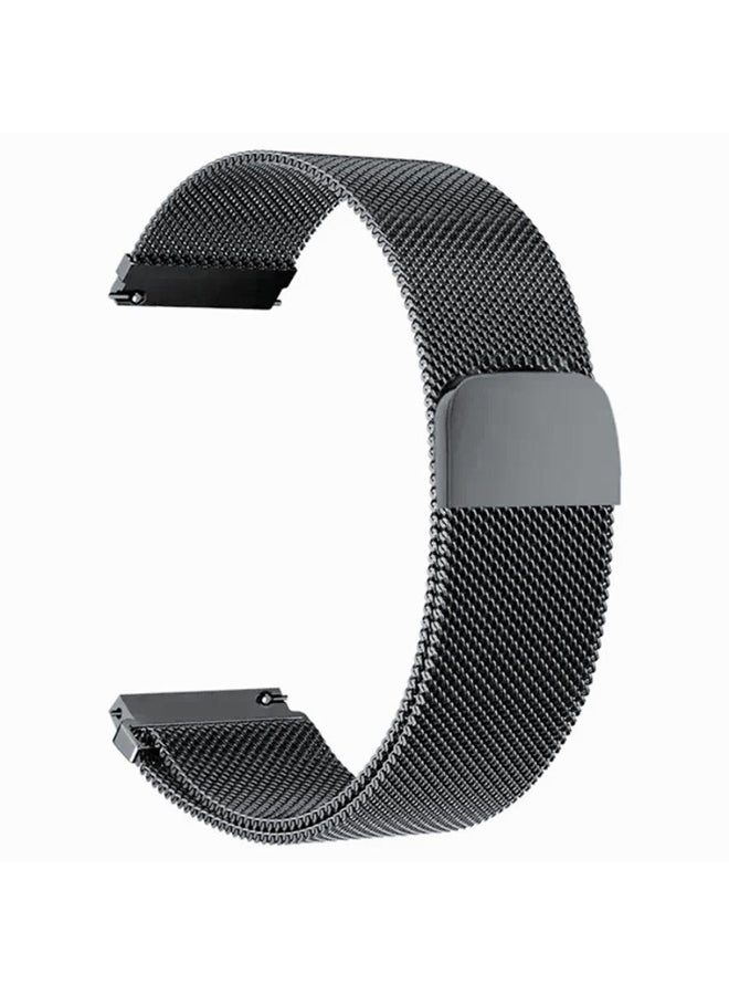 O Ozone Milanese Single Loop Band Compatible with CMF by Nothing Watch Pro / Watch Pro 2 / Watch 3 Pro, Metal Mesh Magnetic loop Magnetic Folding Buckle Sport Replacement Straps for Men Women -Grey