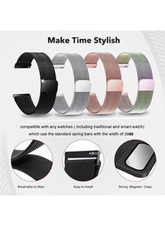 O Ozone Milanese Single Loop Band For CMF by Nothing Watch Pro/Watch Pro 2 Watchband Bracelet, Metal Mesh Magnetic Folding Buckle  Replacement Straps- Grey  - Image 2