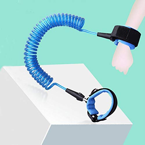 HANZE 2 Pack Anti Lost Wrist Link Child Outdoor Safety Leash with Blue and Orange for Toddlers Babies & Kids, [4.92ft & 8.2ft] - Image 3