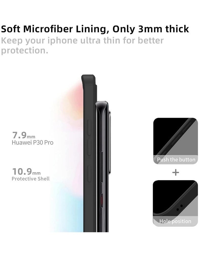 TIGER Huawei P30 Pro Case Cover – Slim Fit Flexible Silicone Protective Case with Shock-Absorbing Corners & Raised Camera Protection | Soft Interior, Anti-Scratch, Lightweight Phone Cover for Huawei P30 Pro, Easy Access to All Ports - Image 4