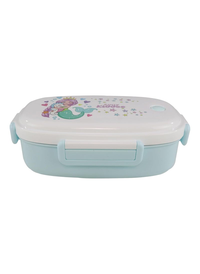 SMILY KIDDOS - Smily Kiddos Kids Stainless Steel Insulated Lunch Box Mermaid Theme - Light Blue |Age Above 3 Years| 100% BPA Free and Food Grade - Image 1