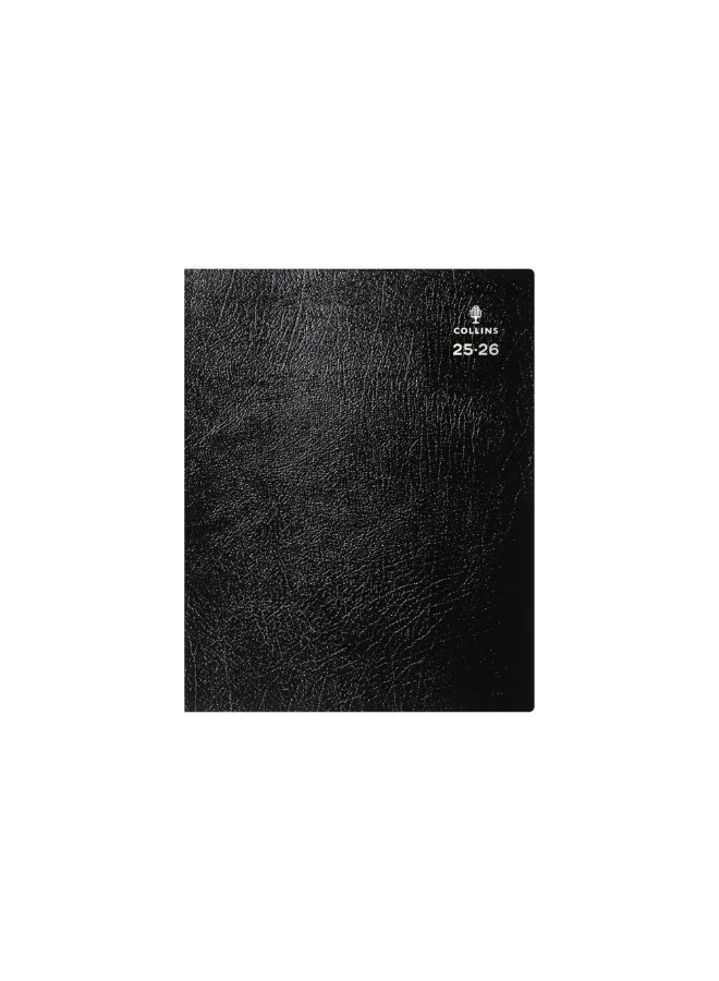 Collins Collins Leadership 12 Month Mid/Academic Year Planner, July 2025-July 2026- Day-to-Page Appointments Diary, A4 Size, Black