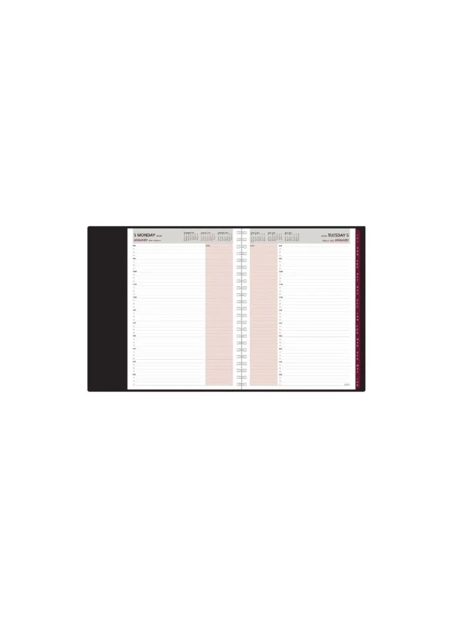 Collins Collins Leadership 12 Month Mid/Academic Year Planner, July 2025-July 2026- Day-to-Page Appointments Diary, A4 Size, Black