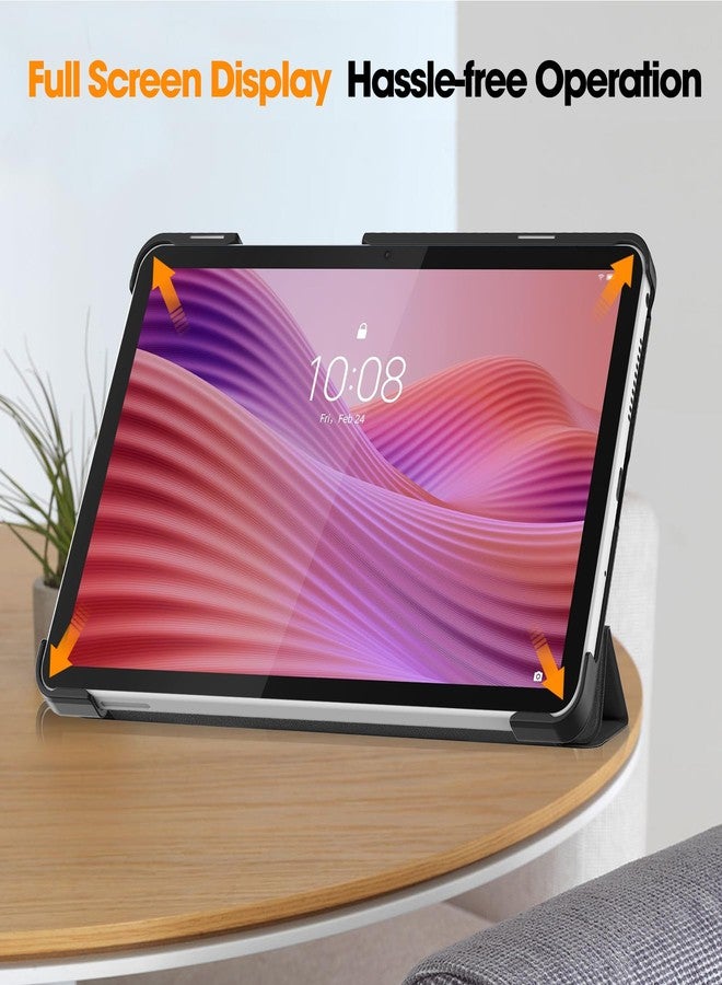 Gylint جراب Gylint لجهاز Lenovo Tab One 8.7 بوصة / Tab K9، جراب قابل للطي فائق النحافة من جلد البولي يوريثان مع خاصية التشغيل/الإيقاف التلقائي لجهاز Lenovo Tab K9 8.7 بوصة، أسود - Image 3