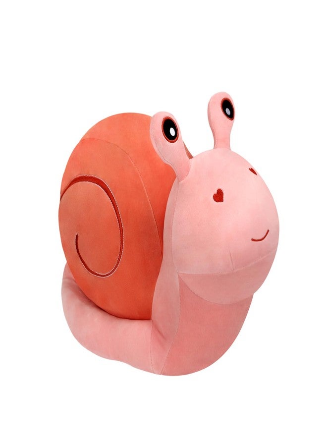 MUPI Snail Plush Pillow Toy Cute Stuffed Animal Snail Plush Kawaii Soft Decor Plushies Doll Gifts for Adults Kids Boys Girls Room Decor (Pink 7.8 Inch) - Image 1