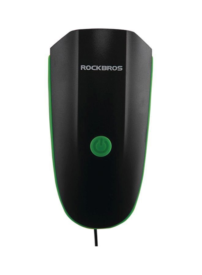 NIBEMINENT Bicycle Headlight With Electric Horn Bells Green/Black 5x1cm - Image 2