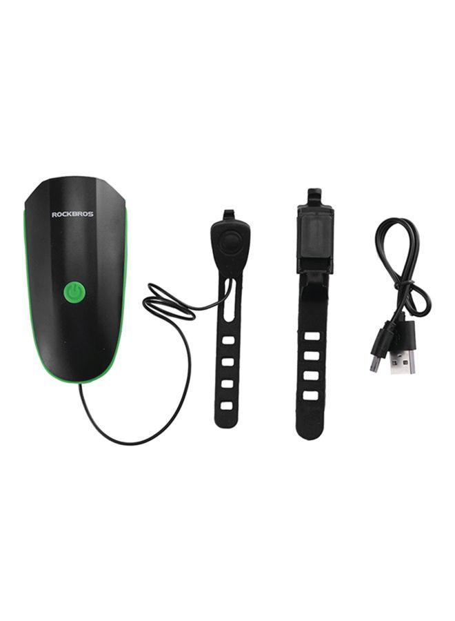 NIBEMINENT Bicycle Headlight With Electric Horn Bells Green/Black 5x1cm - Image 1