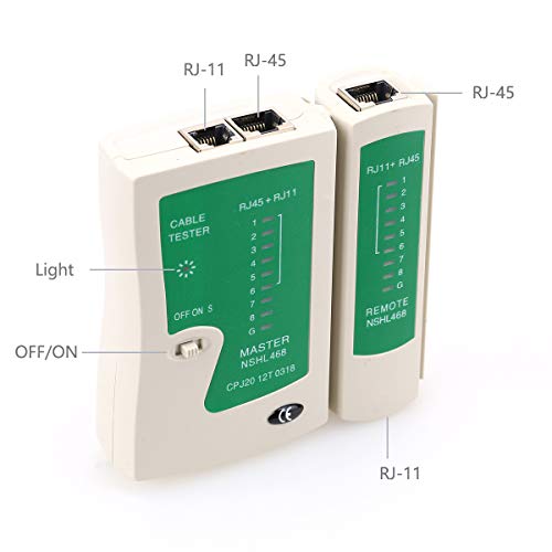 KELUSHI NSHL468 RJ45-RJ11 Multi-Functional Network LAN Cable Tester Test Tool Equipment - Image 2