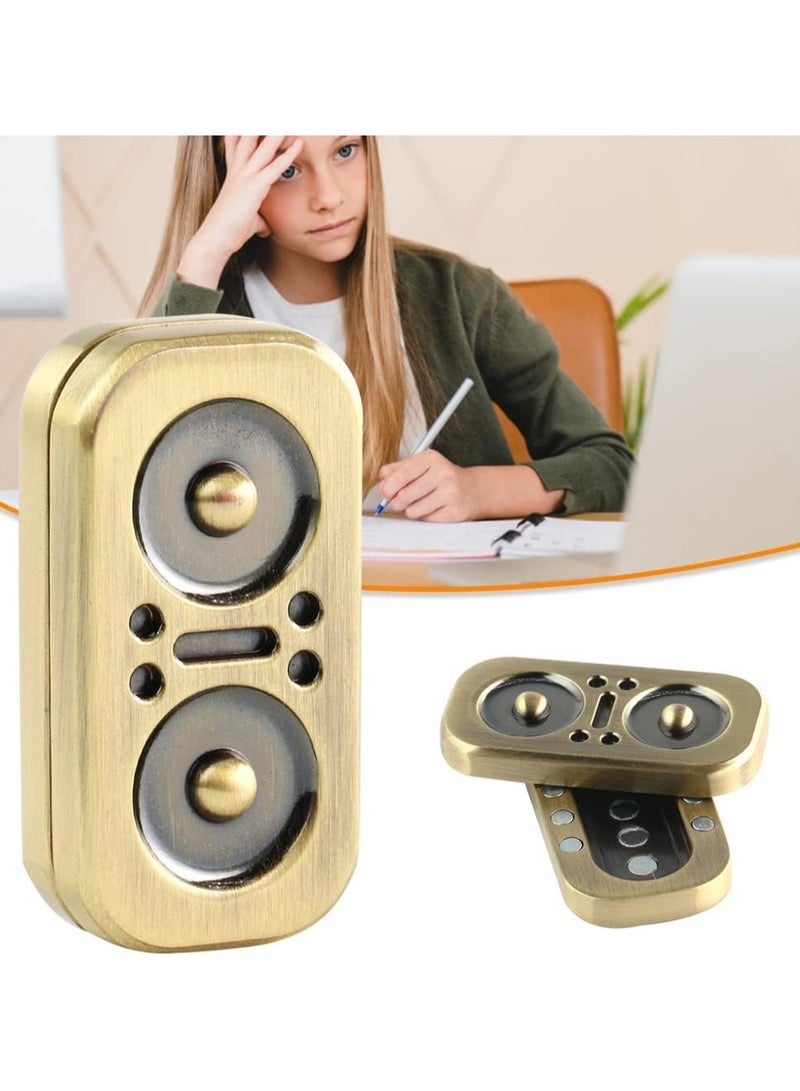 general Magnetic Metal Fidget Toy Rotator Stress Relief Toy, Men's EDC Fidget Toy Tactile Coin Desk Toy Adult Gift - Image 3