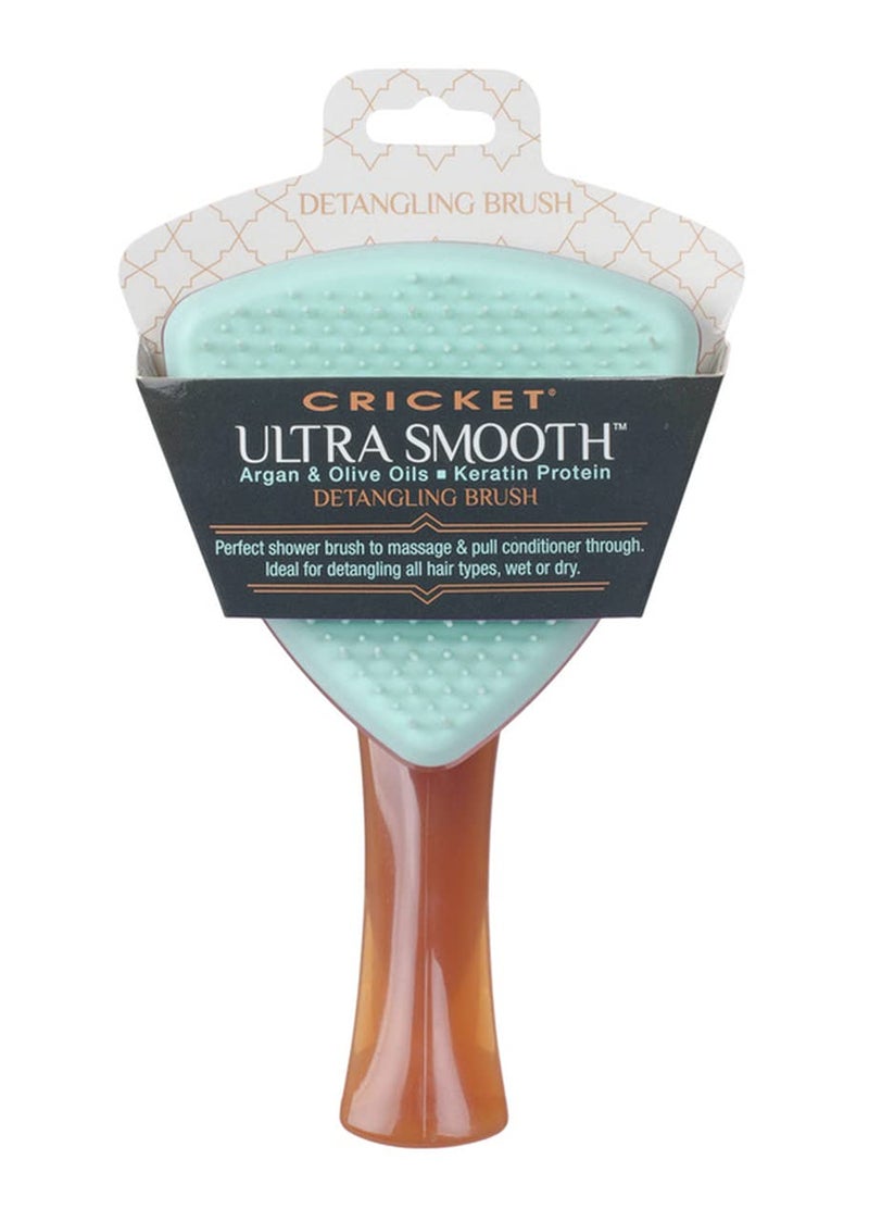Cricket Ultra Smooth Detangling Brush - Infused with Argan & Olive Oils and Keratin Protein, Anti-Frizz Hairbrush for Wet and Dry Hair, Ergonomic Design for All Hair Types - Image 5