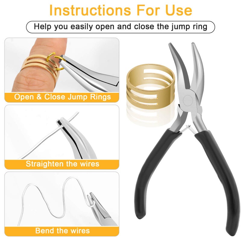 Anezus 1200PCS Jump Rings for Jewelry Making Kit, Gold, Jewelry Making Supplies and Necklace Repair, Modern Style, Small Size, Not Foldable - Image 4