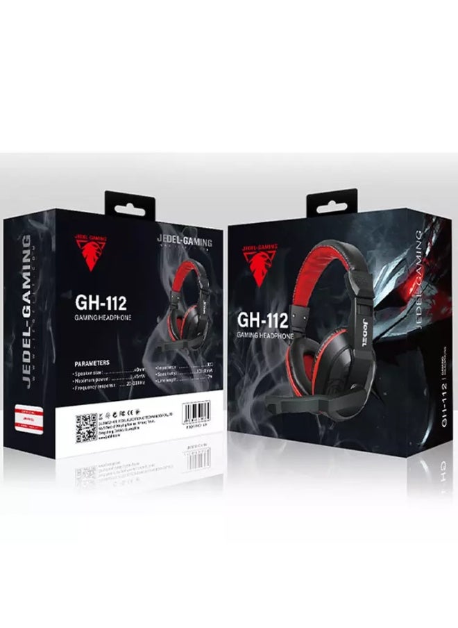 GH112 Gaming Headset - Stereo Sound - Volume controll in Earcups - works with two 3.5MM For PC