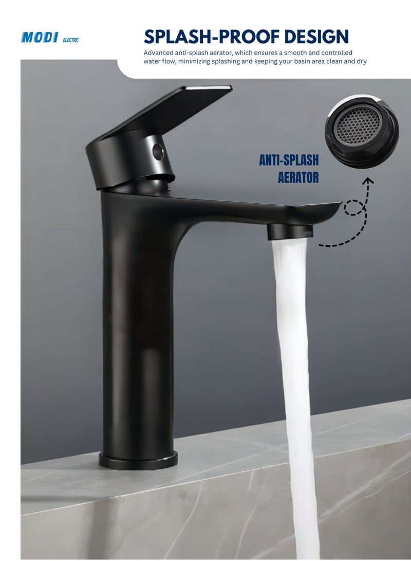Zinc Alloy Faucet 157x45x168mm Modern Single Handle Mixer Tap Durable Water Saving Bathroom and Kitchen Sink Faucet for Home Convenience - Image 5