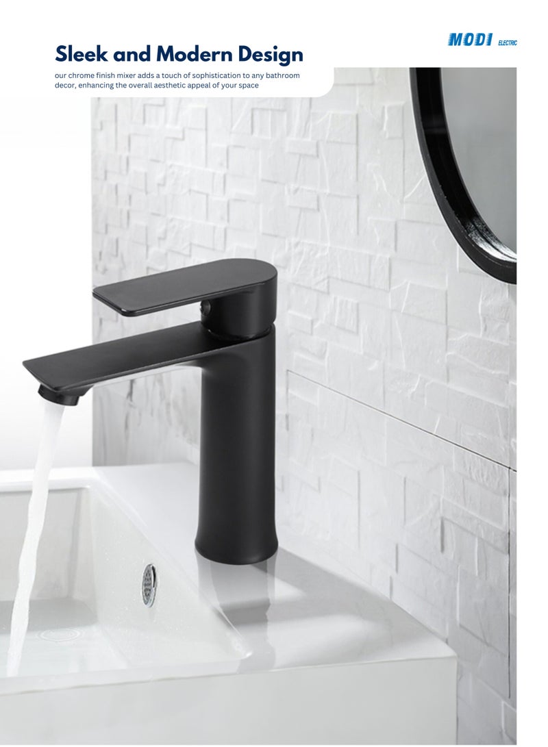 Zinc Alloy Faucet 157x45x168mm Modern Single Handle Mixer Tap Durable Water Saving Bathroom and Kitchen Sink Faucet for Home Convenience - Image 3