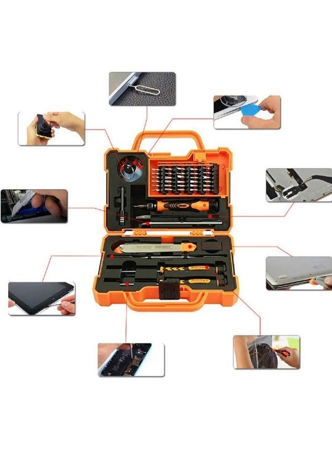 Famous Quality Famous Quality 47 in 1 Professional Precision Screwdriver Set Toolkit, Magnetic Replaceable Bits Repair Kit with Case  - Image 2