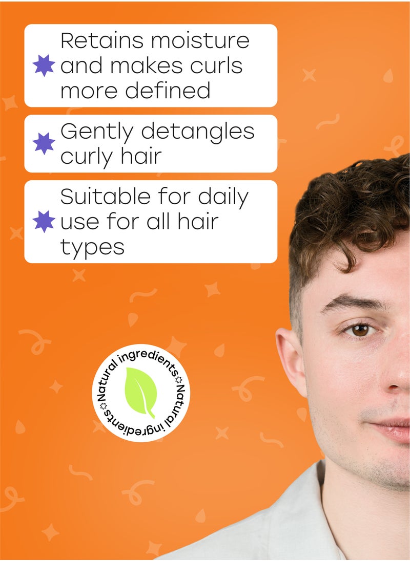 CURL ROCK AND ROLL Curl Rock and Roll Hair Conditioner for Men - Strengthens and Protects - Paraben-Free, Sulfate-Free, 270 ml  - Image 3