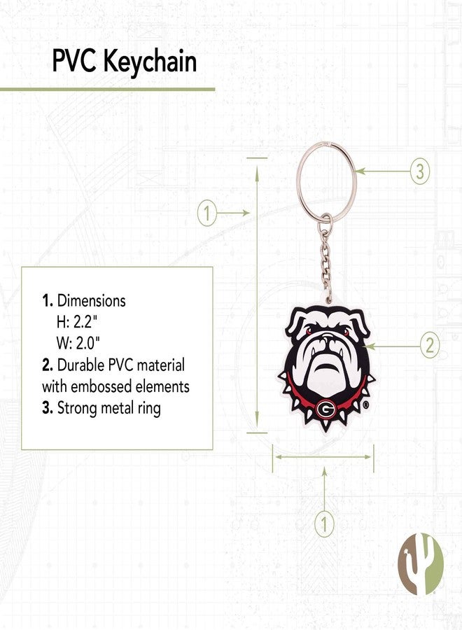 Desert Cactus University of Georgia Keychain Bulldogs Car Keys Holder (PVC B) - Image 3