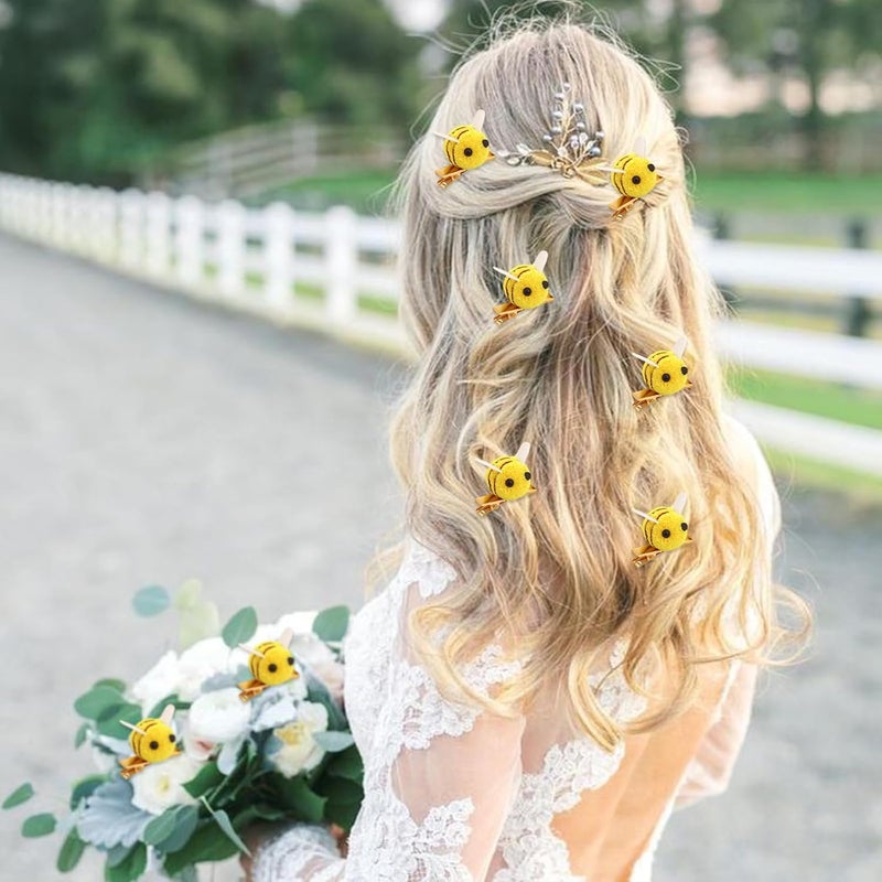 10 Pcs Bee Hair Clips Women Bangs Alligator Clips Spring Themed Birthday Decoration Accessories Animal Daily Hairpins Bobby Pins - Image 5