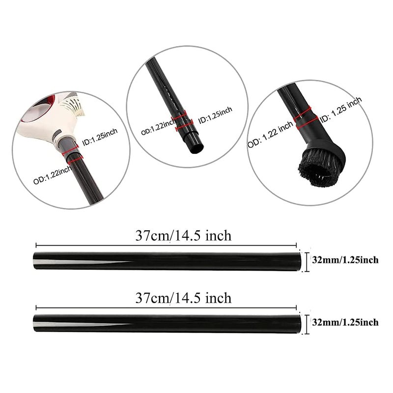 GEBDSM 12 Pcs Universal Vacuum Attachments for Shop Vac Accessories, 1 1/4" to 2 1/2" Vacuum Cleaning Tools Kit, Dirt Remover for Home Air Vents Corner Pets Drawer Car Dusty Vacuum Brush Attachment - Image 4