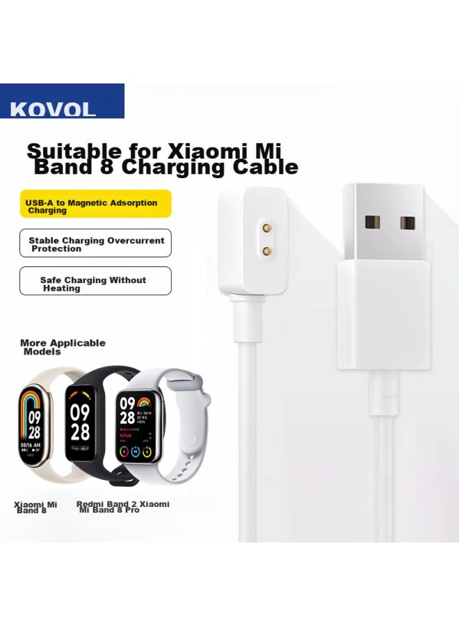 KOVOL Kewo Compatible Charging Cable For Xiaomi Band 8, 9/8pro/nfc, Redmi2, Redmi Watch 4/3 Youth Edition, Magnetic Fast Charging Dock [upgraded Chip] - Image 1