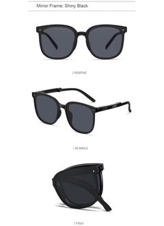 Splendors 2 Pieces Portable Polarized Folding Sunglasses UV Protection For Children Kids With Storage Case Glasses Foldable Glasses For Boys Girls Ultra-light Frame Eyewear Age 3-12  - Image 4