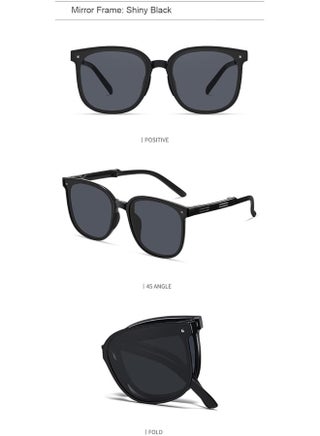 2pcs Kids Portable Polarized Sunglasses UV400+ Protection For Children Kids With Storage Case Glasses Foldable Glasses For Boys Girls Ultra-light Frame Eyewear Age 3-12 - view 4