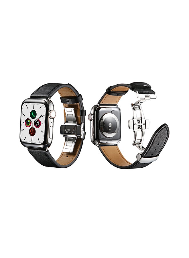 Perfii Stylish Band For Apple Watch Series 5/4/3/2/1 Black - Image 2